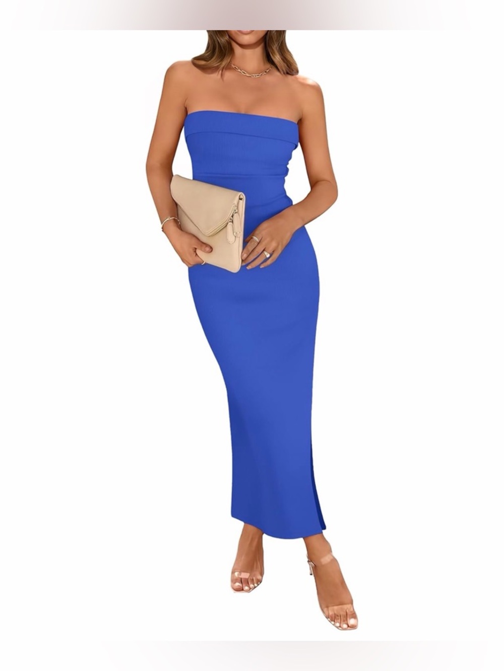 Strapless Bodycon Maxi Dress